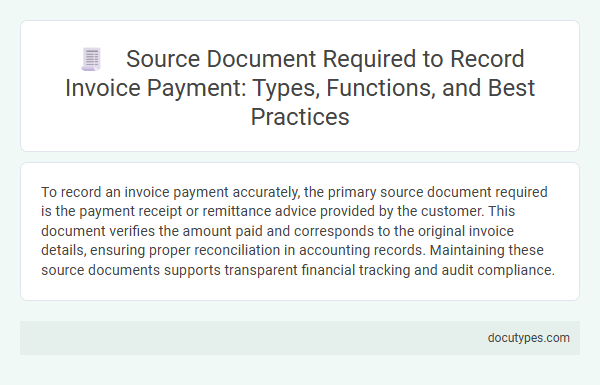 Source Document Required to Record Invoice Payment: Types, Functions, and Best Practices