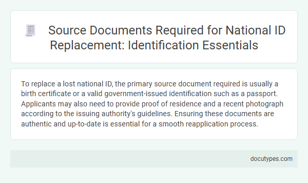 Source Documents Required for National ID Replacement: Identification Essentials