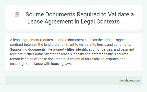Source Documents Required to Validate a Lease Agreement in Legal Contexts
