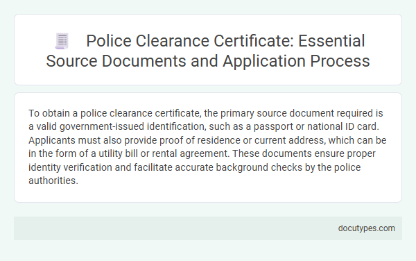 Police Clearance Certificate: Essential Source Documents and Application Process