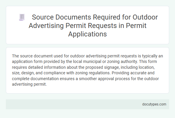 Source Documents Required for Outdoor Advertising Permit Requests in Permit Applications