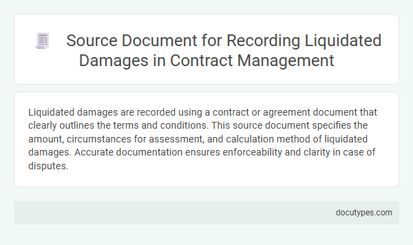 Source Document for Recording Liquidated Damages in Contract Management