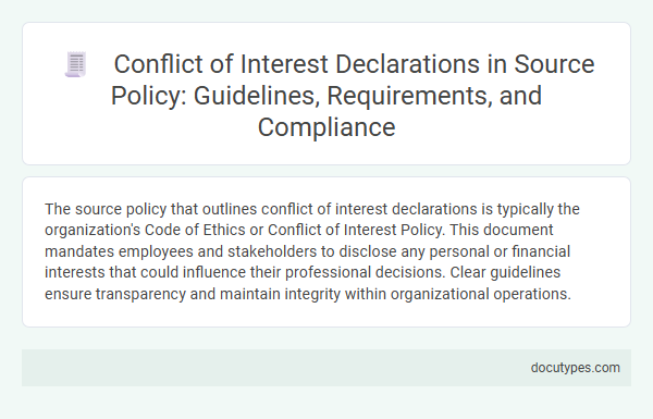 Conflict of Interest Declarations in Source Policy: Guidelines, Requirements, and Compliance