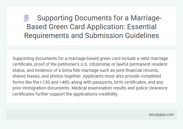 Supporting Documents for a Marriage-Based Green Card Application: Essential Requirements and Submission Guidelines