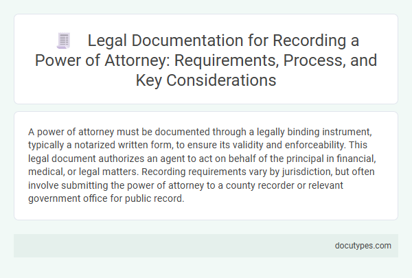 Legal Documentation for Recording a Power of Attorney: Requirements, Process, and Key Considerations