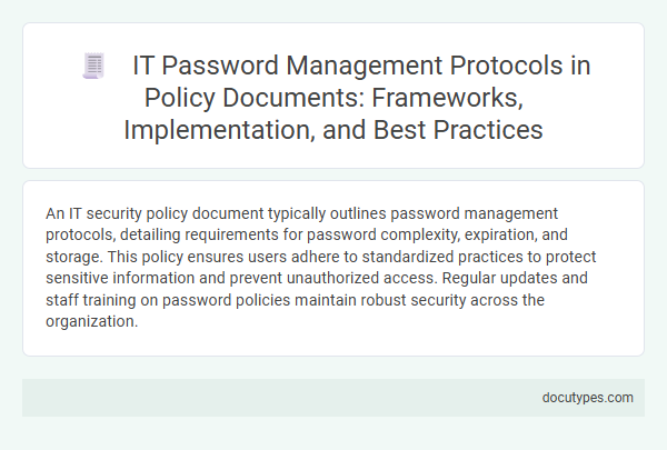 IT Password Management Protocols in Policy Documents: Frameworks, Implementation, and Best Practices