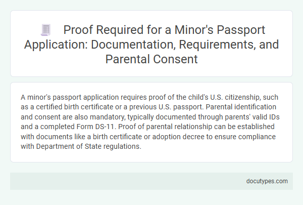 Proof Required for a Minor's Passport Application: Documentation, Requirements, and Parental Consent
