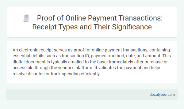 Proof of Online Payment Transactions: Receipt Types and Their Significance
