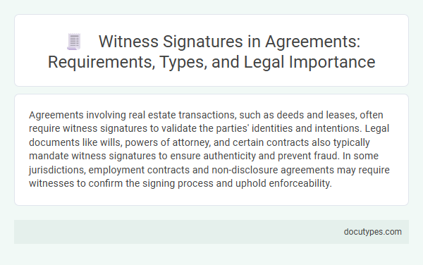 Witness Signatures in Agreements: Requirements, Types, and Legal Importance