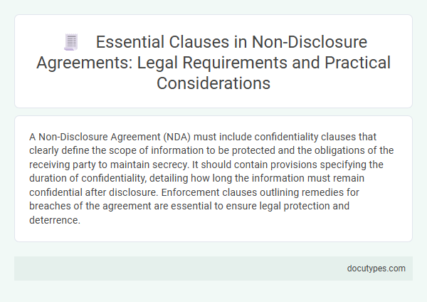 Essential Clauses in Non-Disclosure Agreements: Legal Requirements and Practical Considerations