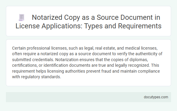 Notarized Copy as a Source Document in License Applications: Types and Requirements
