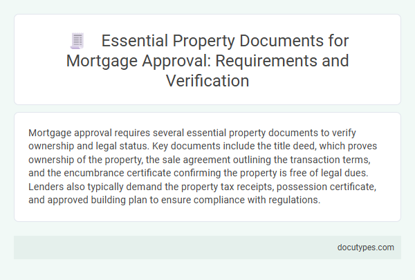 Essential Property Documents for Mortgage Approval: Requirements and Verification