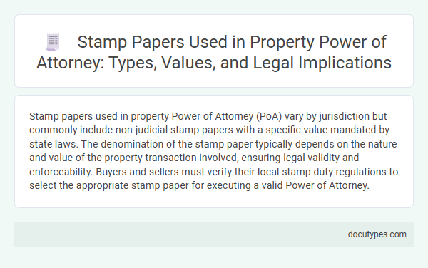 Stamp Papers Used in Property Power of Attorney: Types, Values, and Legal Implications