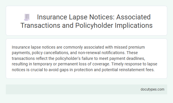 Insurance Lapse Notices: Associated Transactions and Policyholder Implications