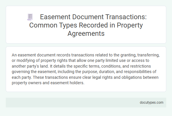 Easement Document Transactions: Common Types Recorded in Property Agreements