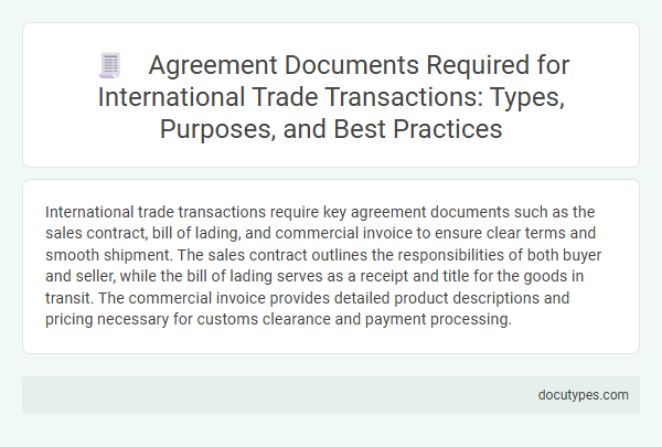 Agreement Documents Required for International Trade Transactions: Types, Purposes, and Best Practices