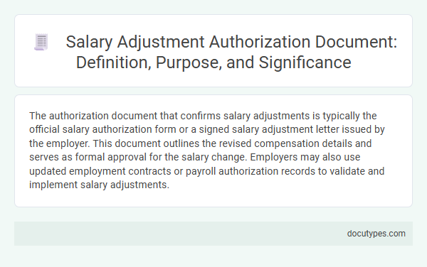 Salary Adjustment Authorization Document: Definition, Purpose, and Significance
