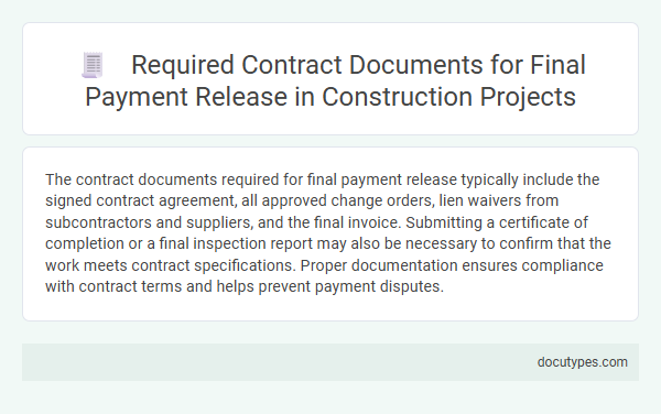 Required Contract Documents for Final Payment Release in Construction Projects