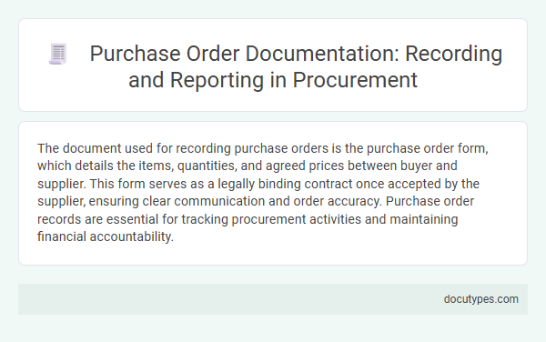 Purchase Order Documentation: Recording and Reporting in Procurement
