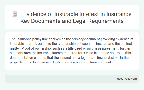 Evidence of Insurable Interest in Insurance: Key Documents and Legal Requirements