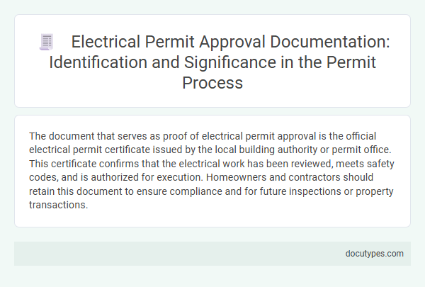 Electrical Permit Approval Documentation: Identification and Significance in the Permit Process