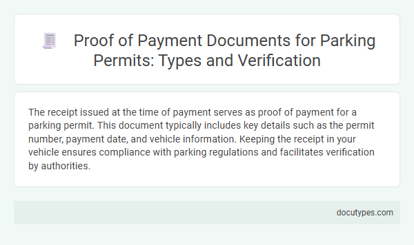 Proof of Payment Documents for Parking Permits: Types and Verification