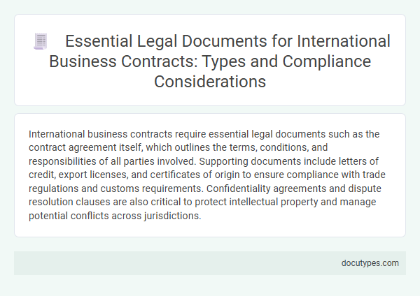 Essential Legal Documents for International Business Contracts: Types and Compliance Considerations