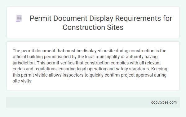Permit Document Display Requirements for Construction Sites