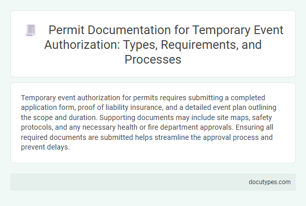 Permit Documentation for Temporary Event Authorization: Types, Requirements, and Processes