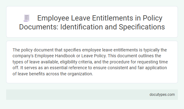 Employee Leave Entitlements in Policy Documents: Identification and Specifications
