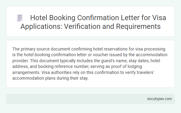 Hotel Booking Confirmation Letter for Visa Applications: Verification and Requirements