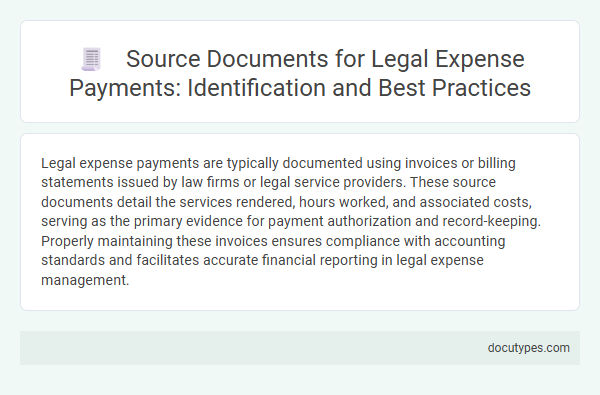 Source Documents for Legal Expense Payments: Identification and Best Practices