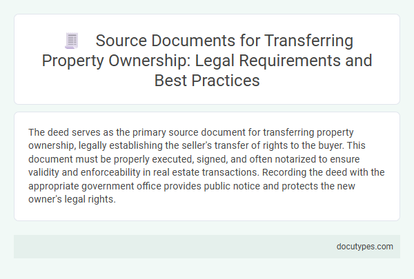 Source Documents for Transferring Property Ownership: Legal Requirements and Best Practices