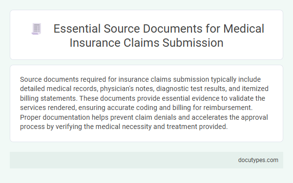 Essential Source Documents for Medical Insurance Claims Submission