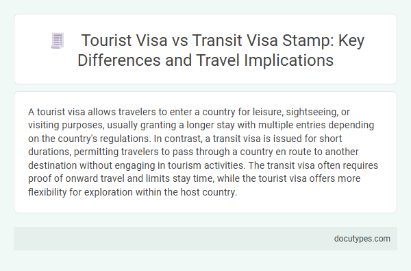 Tourist Visa vs Transit Visa Stamp: Key Differences and Travel Implications