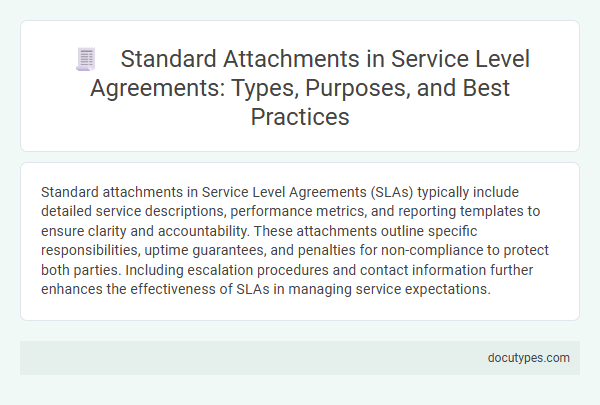 Standard Attachments in Service Level Agreements: Types, Purposes, and Best Practices