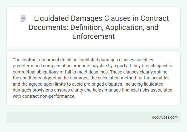 Liquidated Damages Clauses in Contract Documents: Definition, Application, and Enforcement