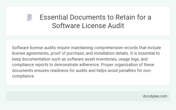 Essential Documents to Retain for a Software License Audit