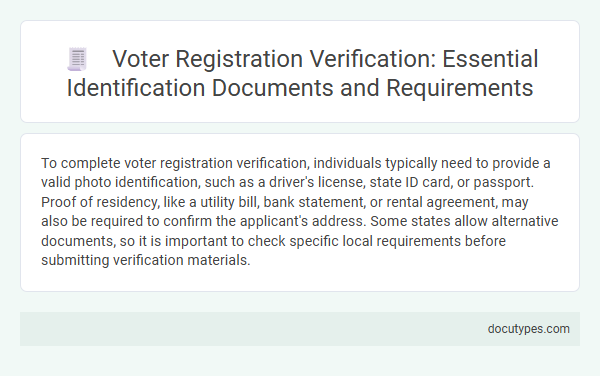 Voter Registration Verification: Essential Identification Documents and Requirements
