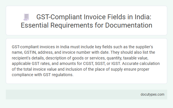 GST-Compliant Invoice Fields in India: Essential Requirements for Documentation