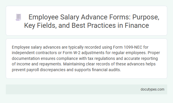 Employee Salary Advance Forms: Purpose, Key Fields, and Best Practices in Finance