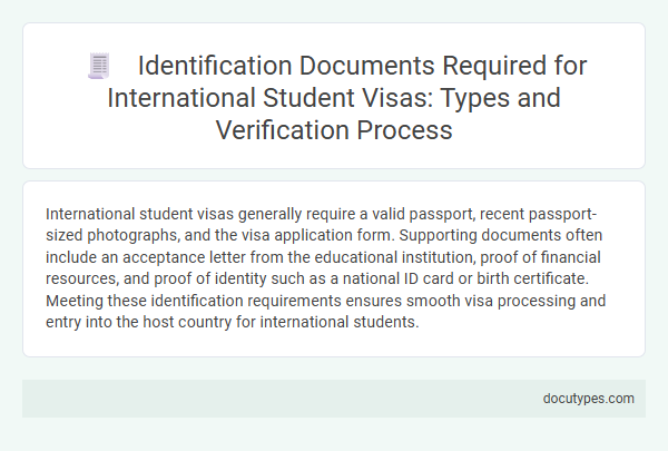 Identification Documents Required for International Student Visas: Types and Verification Process