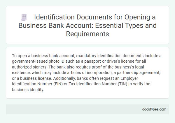 Identification Documents for Opening a Business Bank Account: Essential Types and Requirements