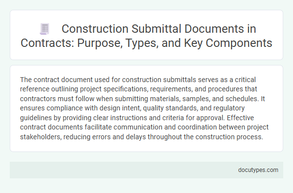 Construction Submittal Documents in Contracts: Purpose, Types, and Key Components