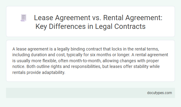 Lease Agreement vs. Rental Agreement: Key Differences in Legal Contracts