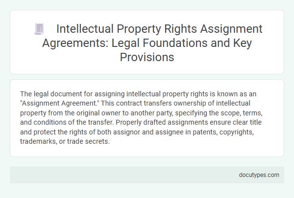 Intellectual Property Rights Assignment Agreements: Legal Foundations and Key Provisions