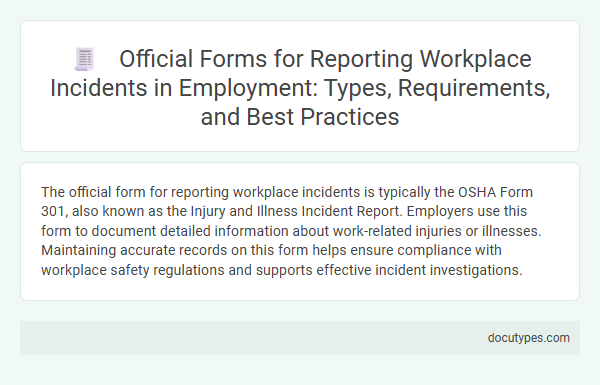 Official Forms for Reporting Workplace Incidents in Employment: Types, Requirements, and Best Practices
