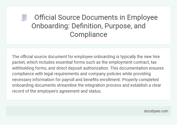 Official Source Documents in Employee Onboarding: Definition, Purpose, and Compliance