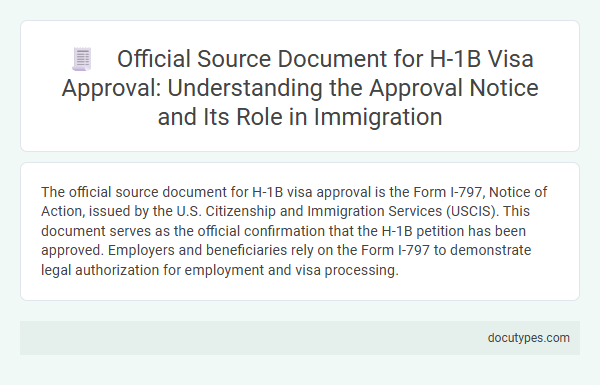 Official Source Document for H-1B Visa Approval: Understanding the Approval Notice and Its Role in Immigration