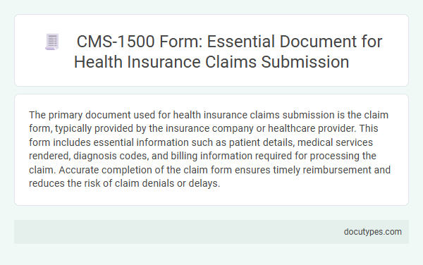 CMS-1500 Form: Essential Document for Health Insurance Claims Submission